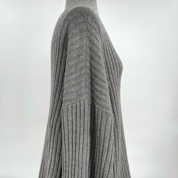 Lunya Grey Ribbed Sweater Soft Cozy Oversized Gray Alpaca Pullover Top Size XS/S - Picture 5 of 10
